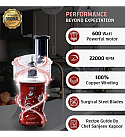 Nutri-blend BOLT-600W Mixer With Food Processor & Atta Kneader, Stronger & Swifter With Sipper Lid, 22000RPM 100% Full Copper Motor, 4 Unbreakable Jars, Sharper Steel Blades, 2 Yrs Warranty, Red, Recipe Book By Chef Sanjeev Kapoor